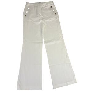 Rachel Zoe Women’s Wide Leg Sailor Pants with gold tone accents Size 6